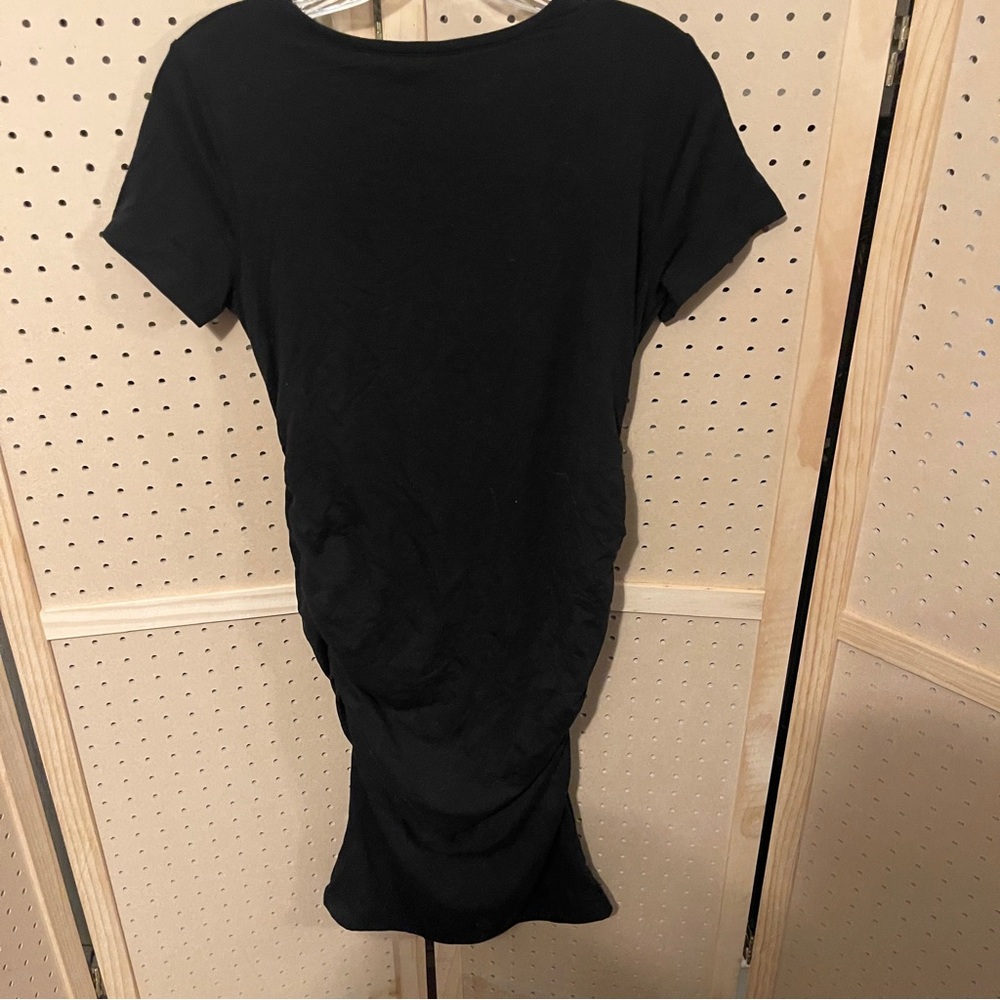 š¤°NWT Quince small Tencel Jersey Maternity Dress - Classic Blackš¤°š¾ - Picture 7 of 10